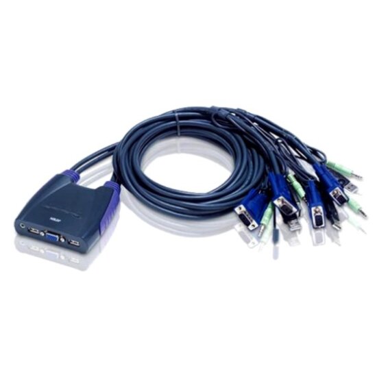 4 PORT USB VGA KVM SWITCH Support Audio 0 9M Cable-preview.jpg